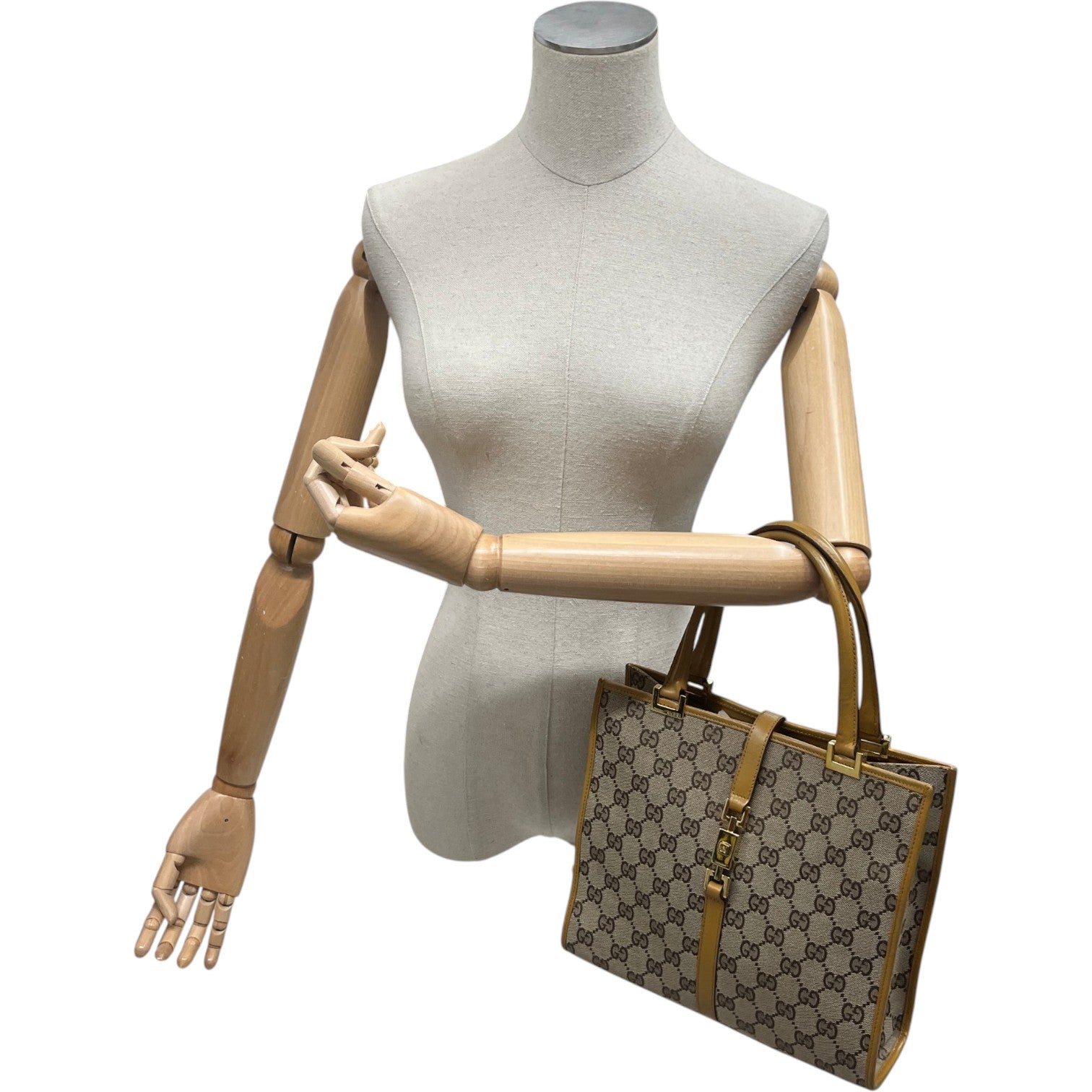 Women's Gg Supreme Jackie Bag Beige - Photo 2