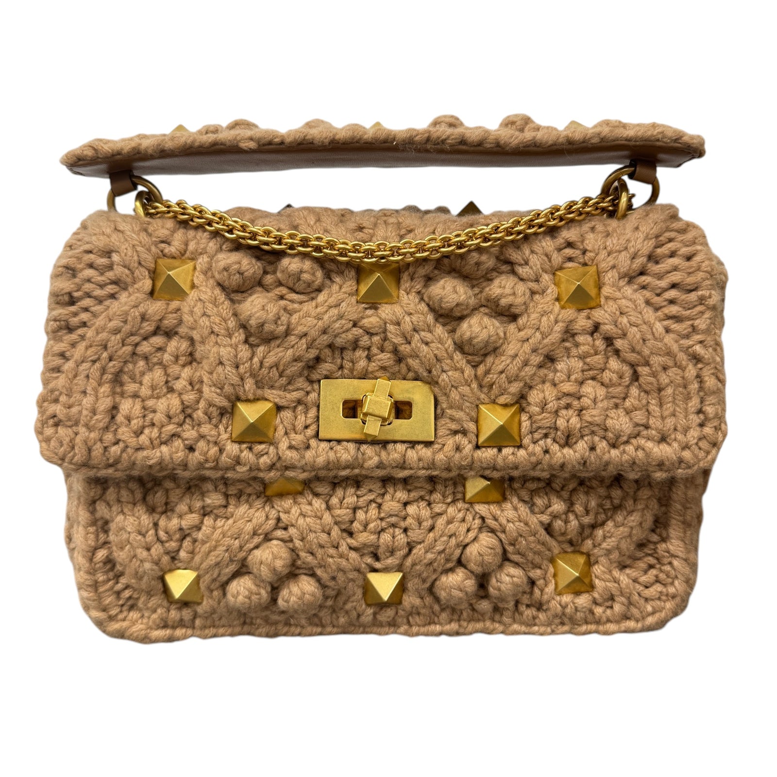 Women's Roman Stud Bag Beige - Photo 1