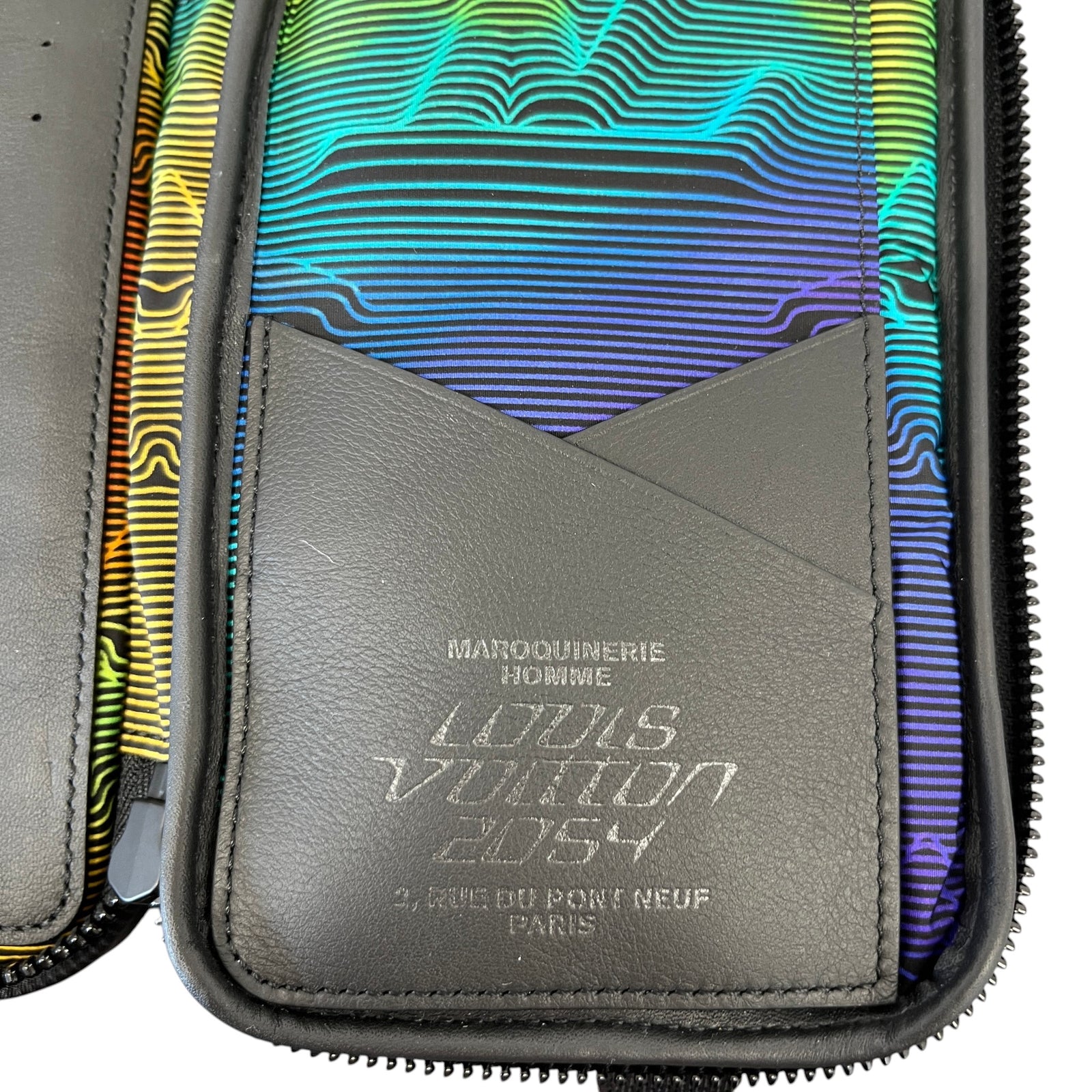 Men's 2054 Double Phone Pouch Messenger Bag Black - Photo 12