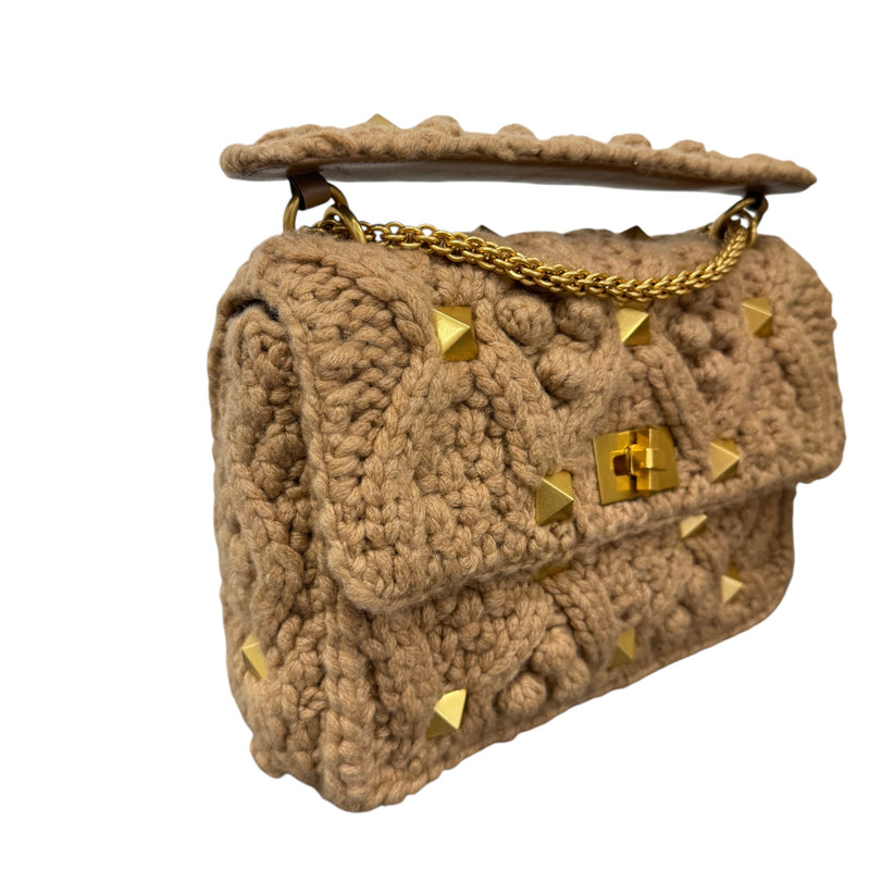 Women's Roman Stud Bag Beige