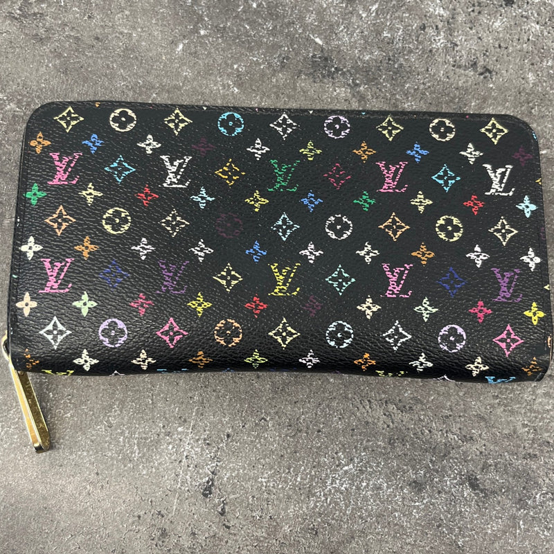 Women's Monogram Murakami Zippy Purse Black