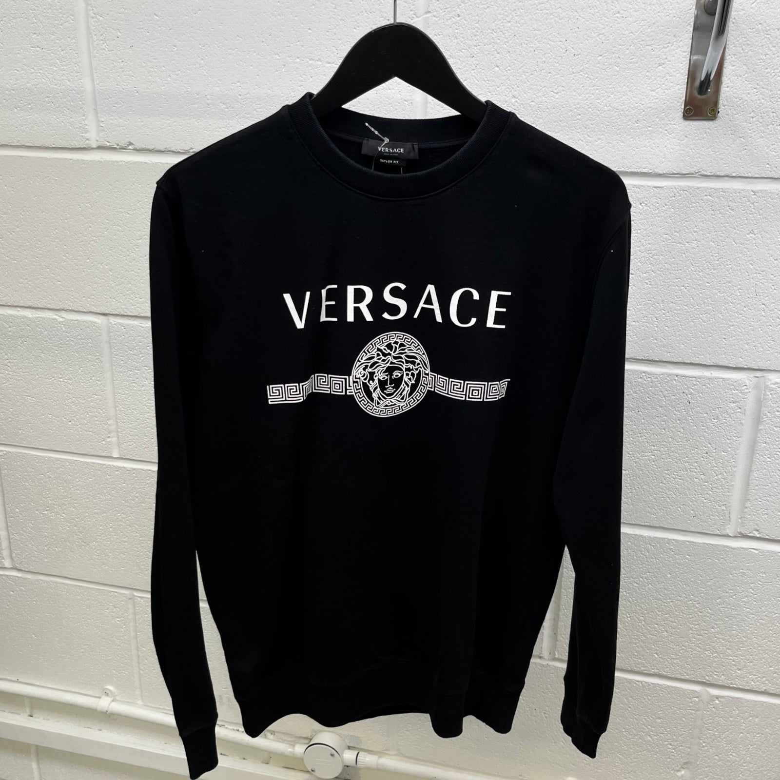 Men's Medusa Logo Sweatshirt Black Size M - Photo 8