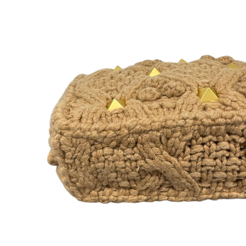 Women's Roman Stud Bag Beige
