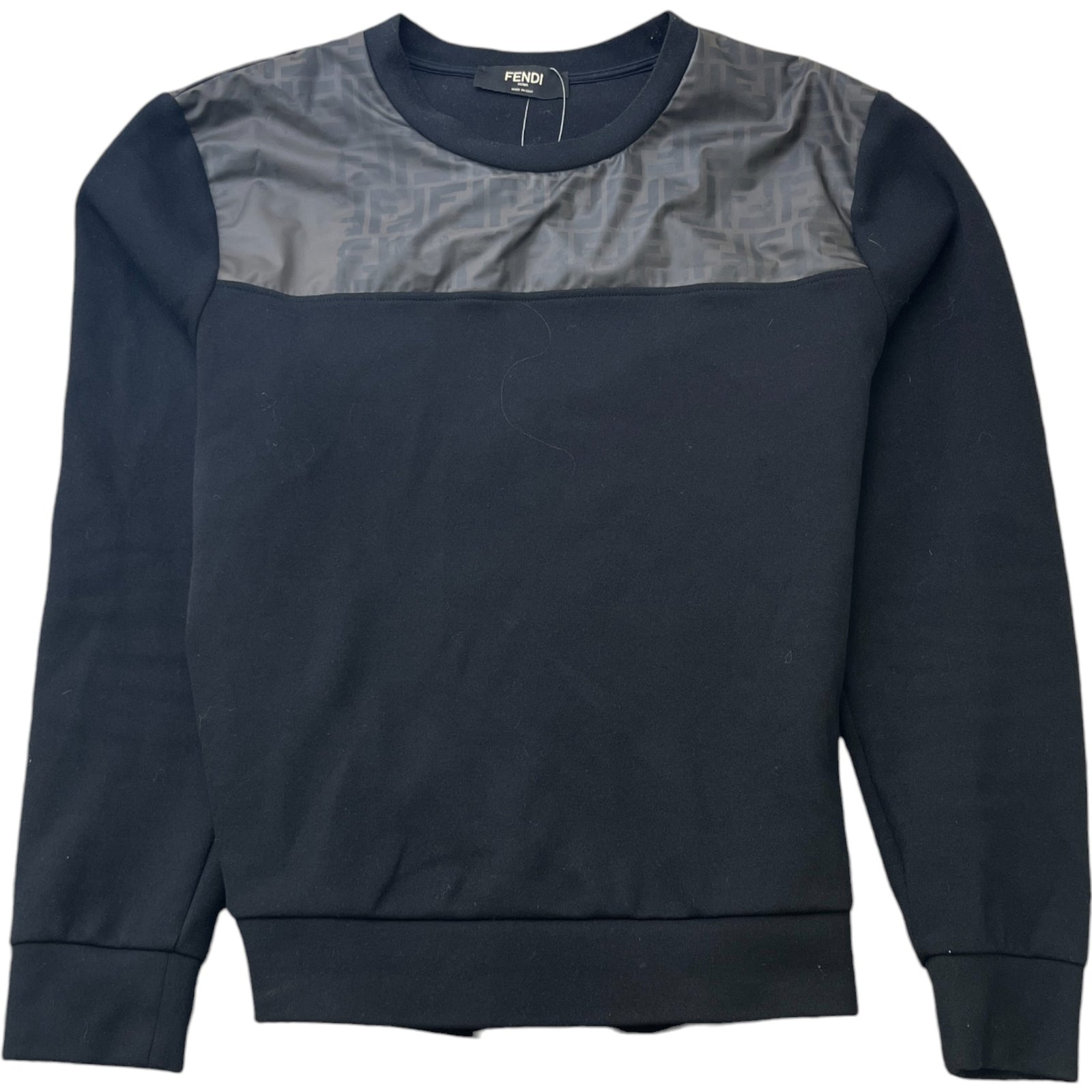 Men's Ff Zucca Sweatshirt Black Size L - Photo 1