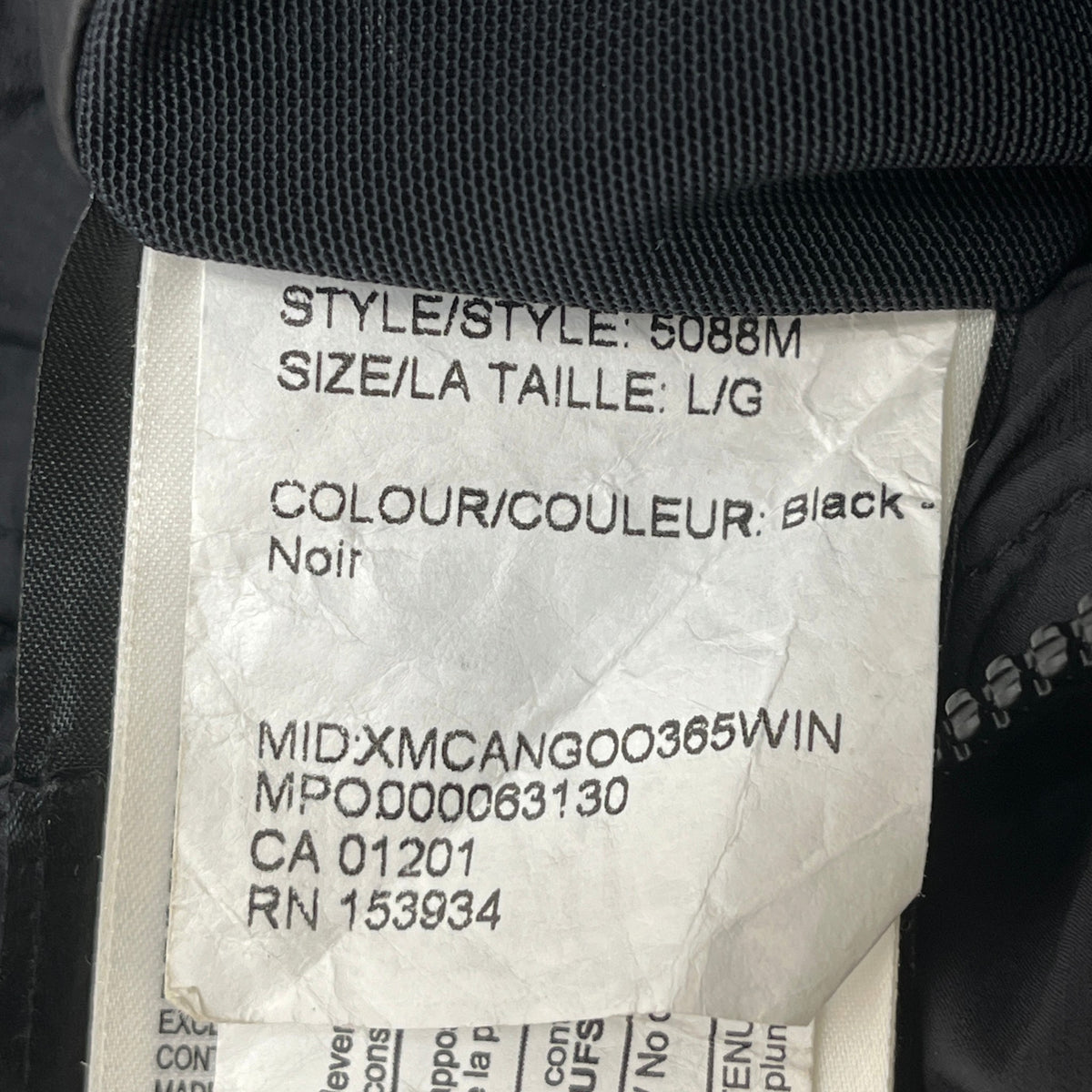 Men's Armstrong Parka Down Jacket Black Size L - Photo 6