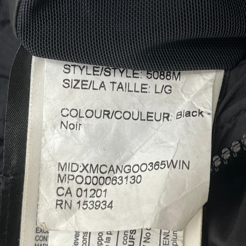 Men's Armstrong Parka Down Jacket Black Size L