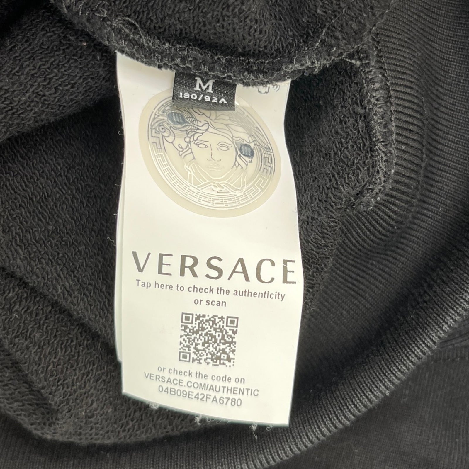Men's Medusa Logo Sweatshirt Black Size M - Photo 6