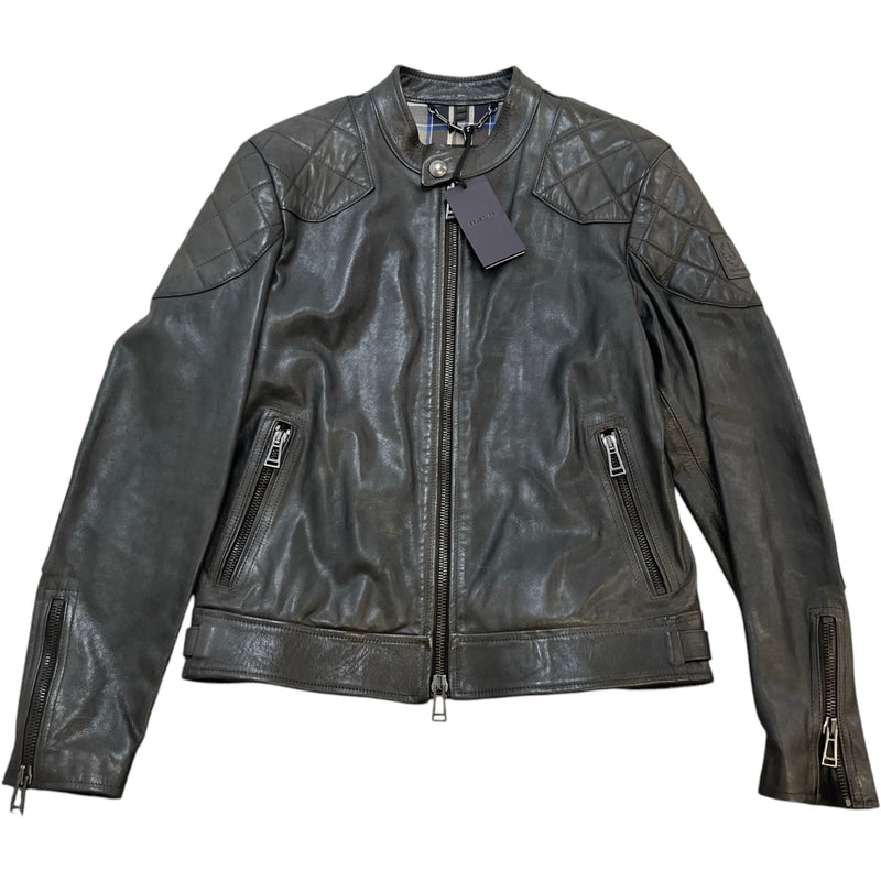 Men's Outlaw Biker Down Jacket Black Size L