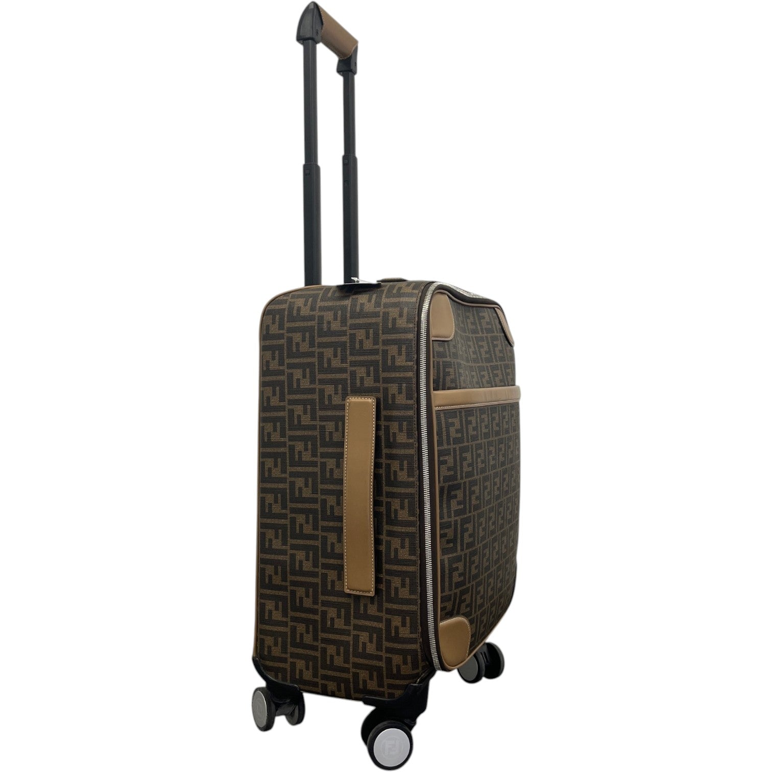 Men's FF-motif Cabin Trolley Suitcase Brown - Photo 3