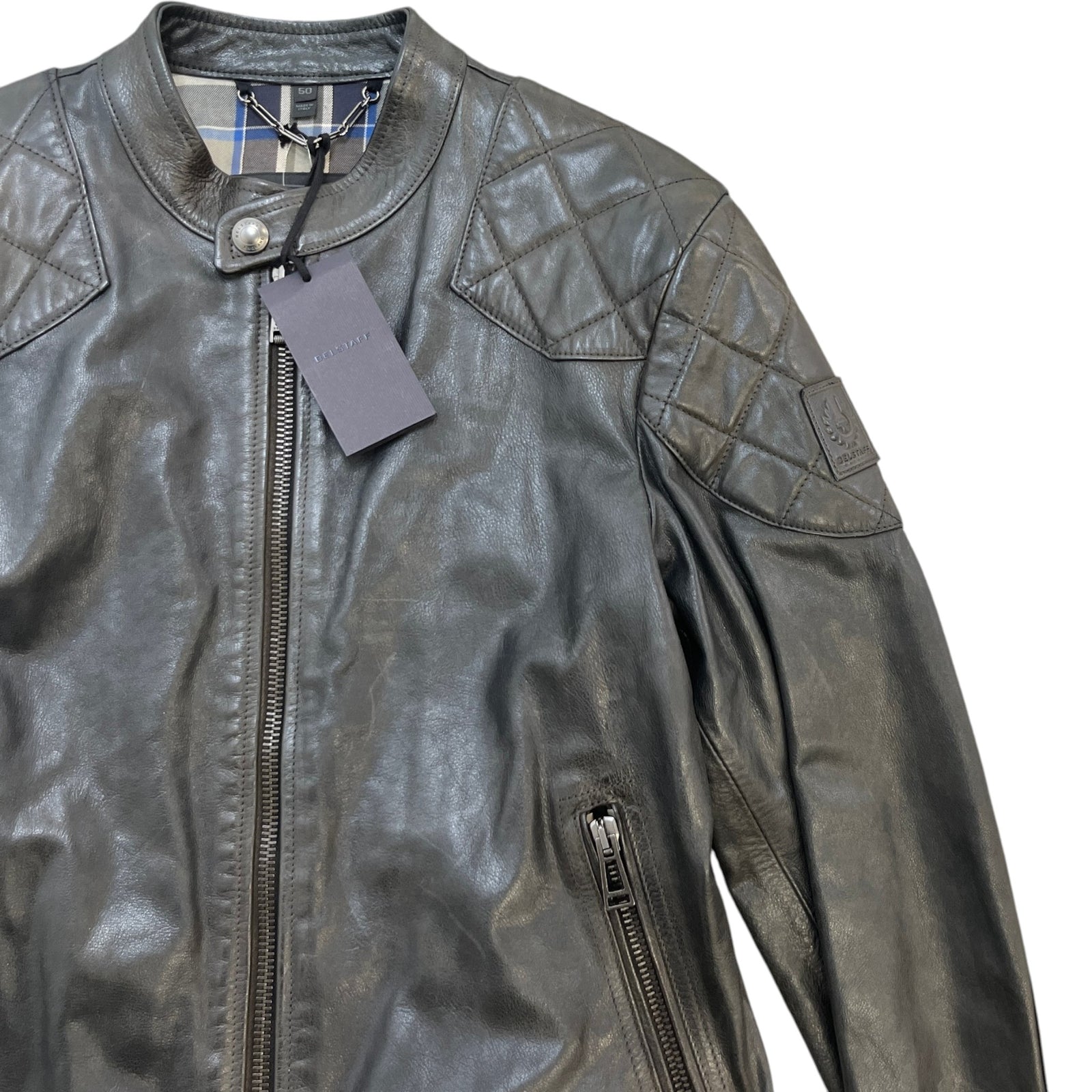 Men's Outlaw Biker Down Jacket Black Size L - Photo 3