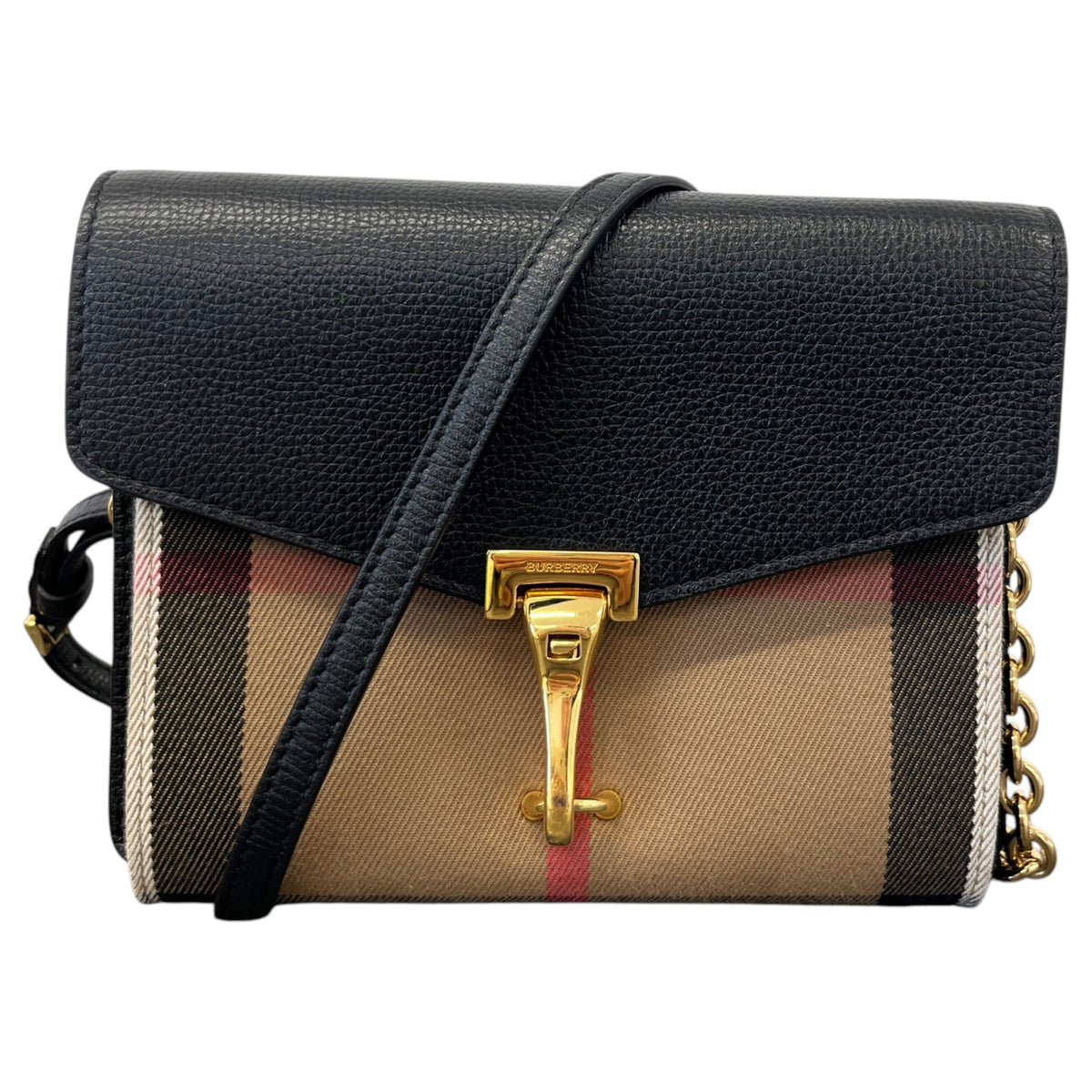 Women's Check Macken Crossbody Bag Black - Photo 1