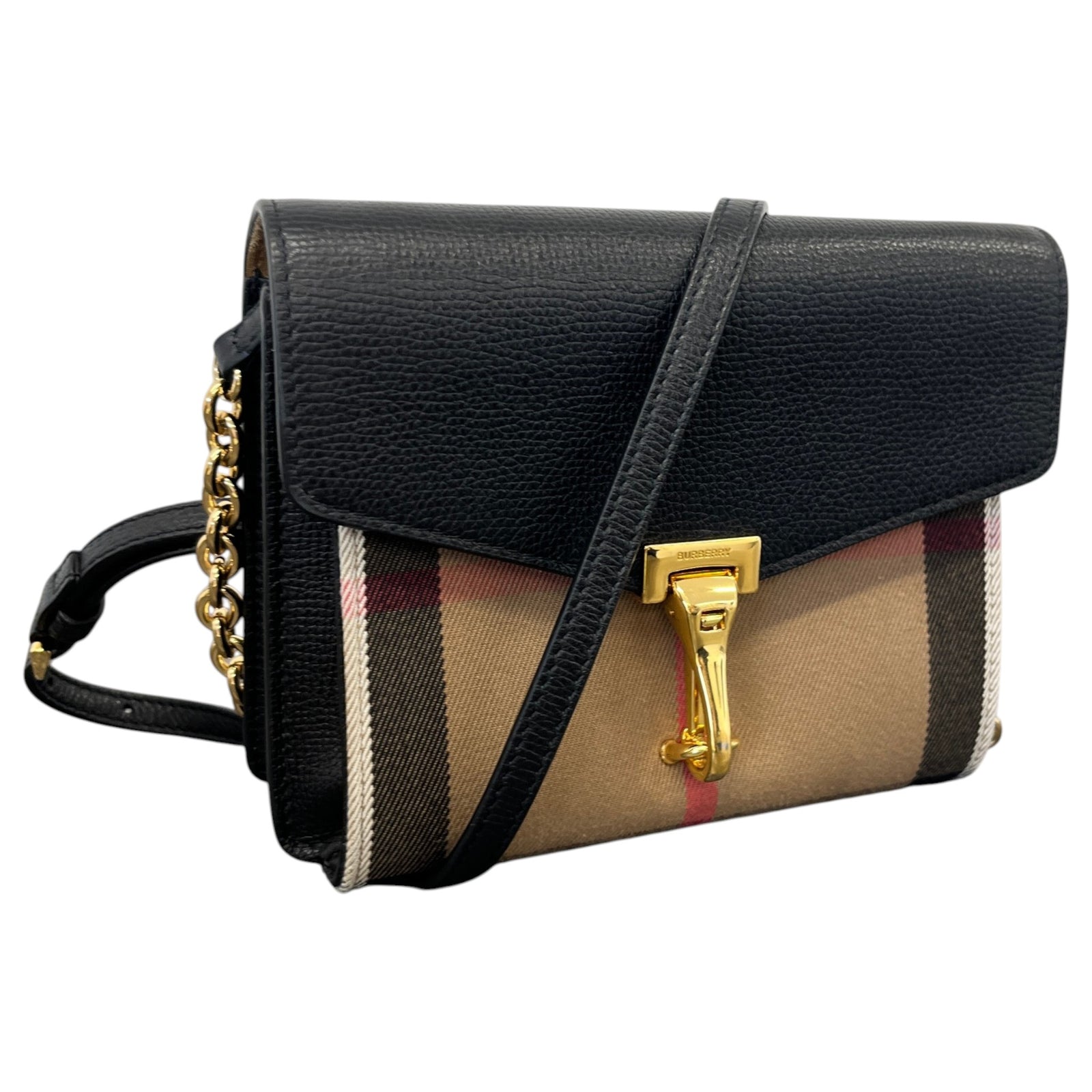 Women's Check Macken Crossbody Bag Black - Photo 4