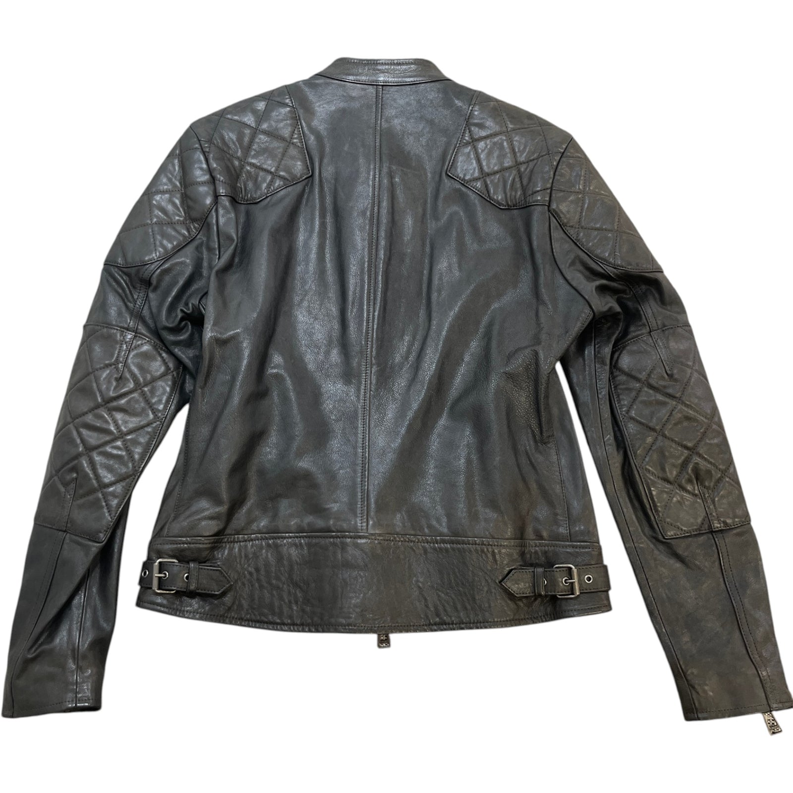 Men's Outlaw Biker Down Jacket Black Size L - Photo 2