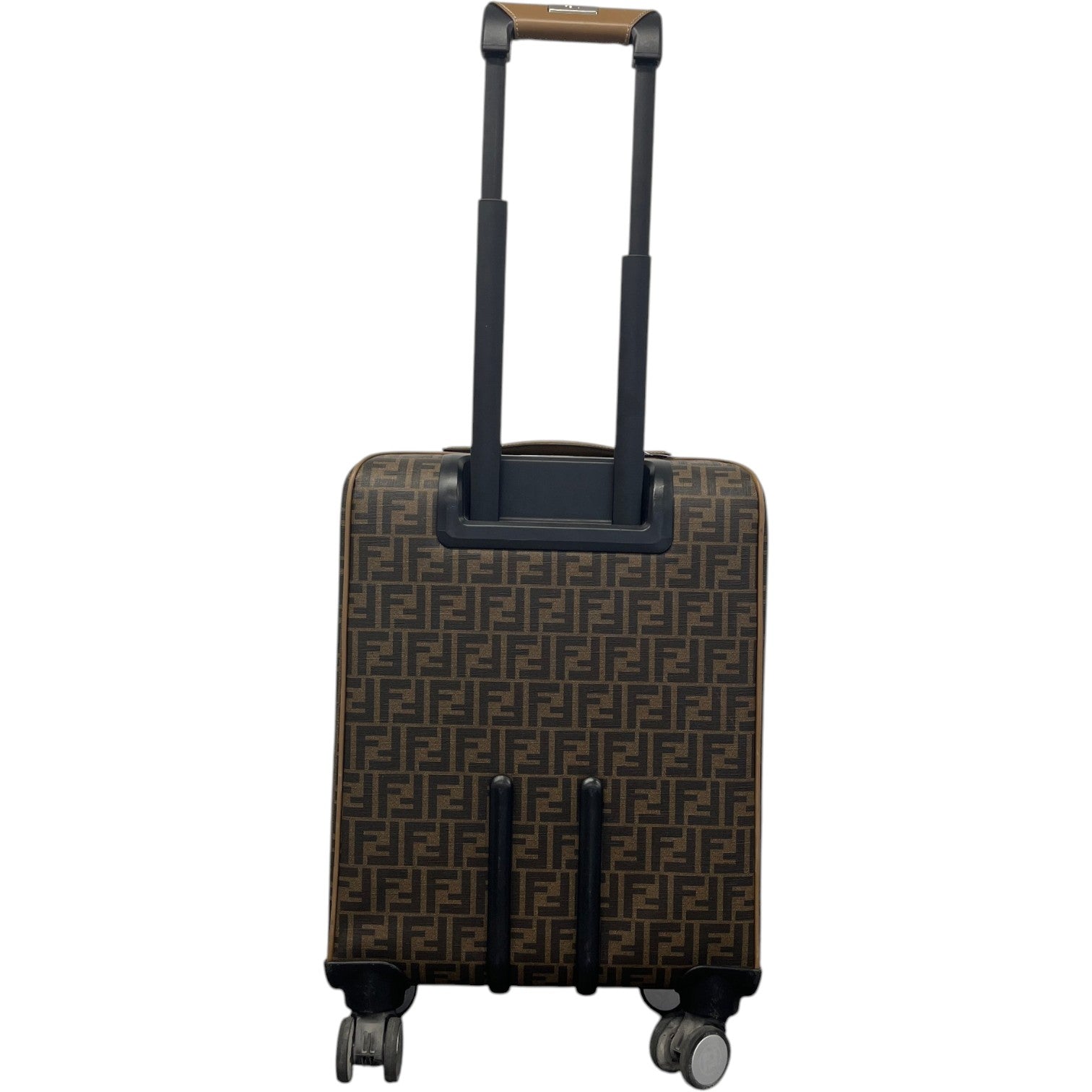 Men's FF-motif Cabin Trolley Suitcase Brown - Photo 5