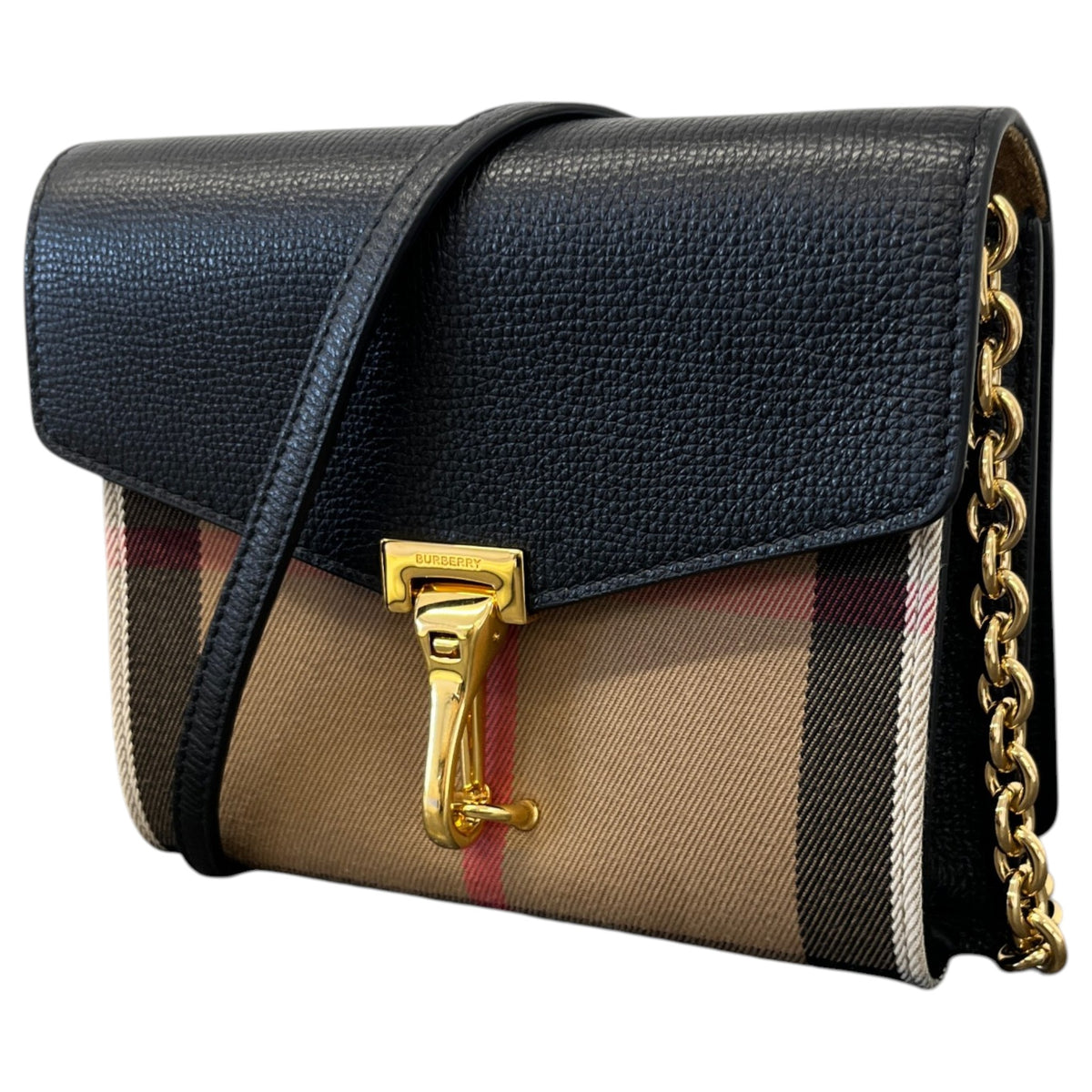 Women's Check Macken Crossbody Bag Black - Photo 5