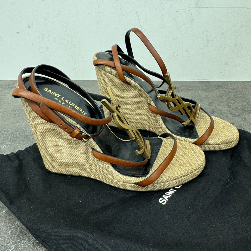Women's Cassandra Wedge Heels Brown Size EU 38.5 / UK 5.5