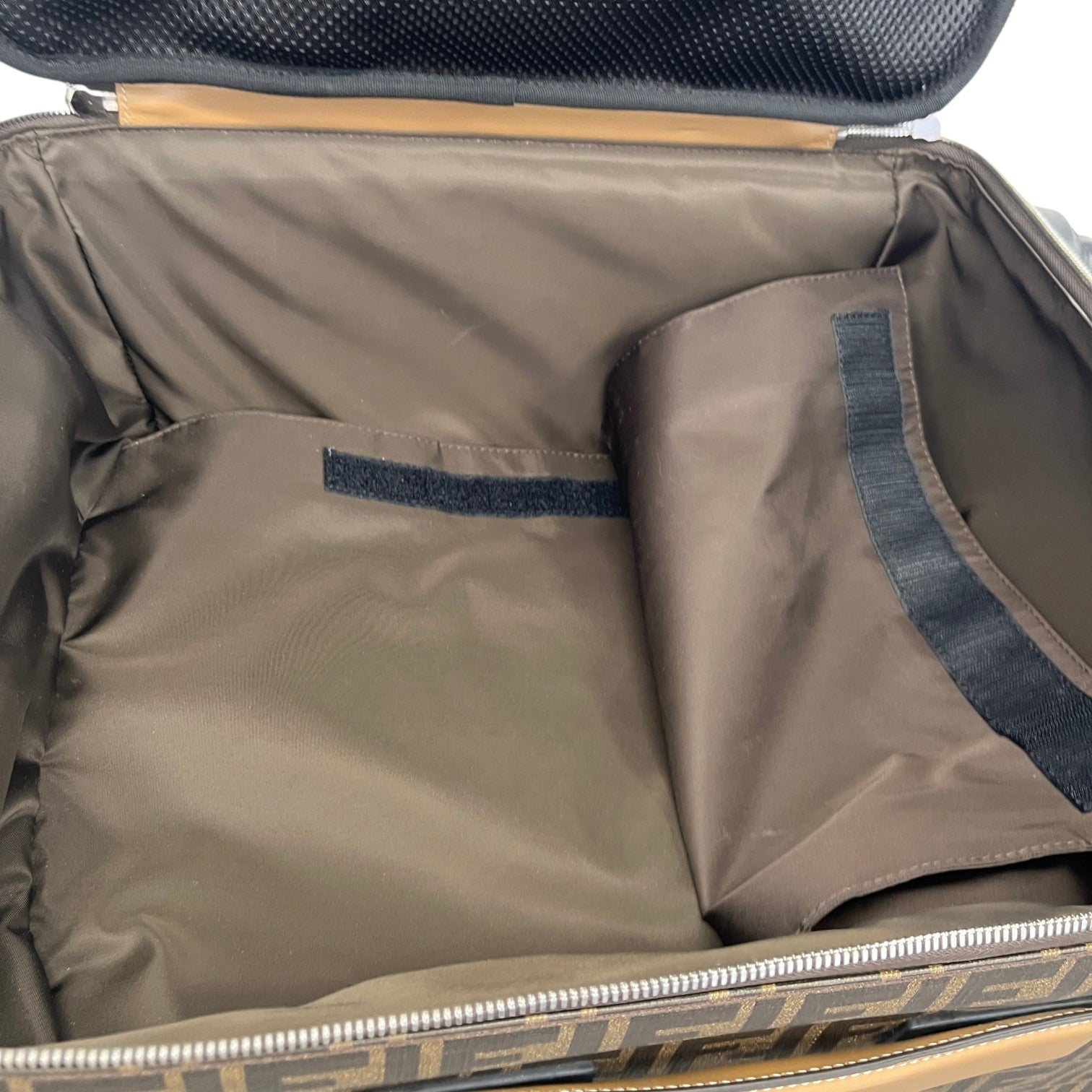 Men's FF-motif Cabin Trolley Suitcase Brown - Photo 9