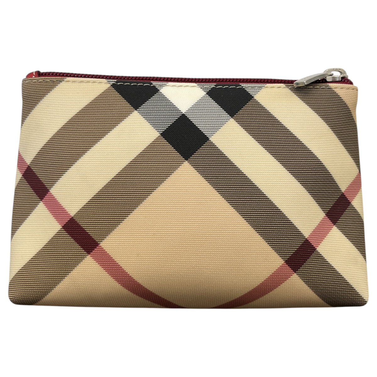 Women's Checkered Toiletry Bag Beige - Photo 1