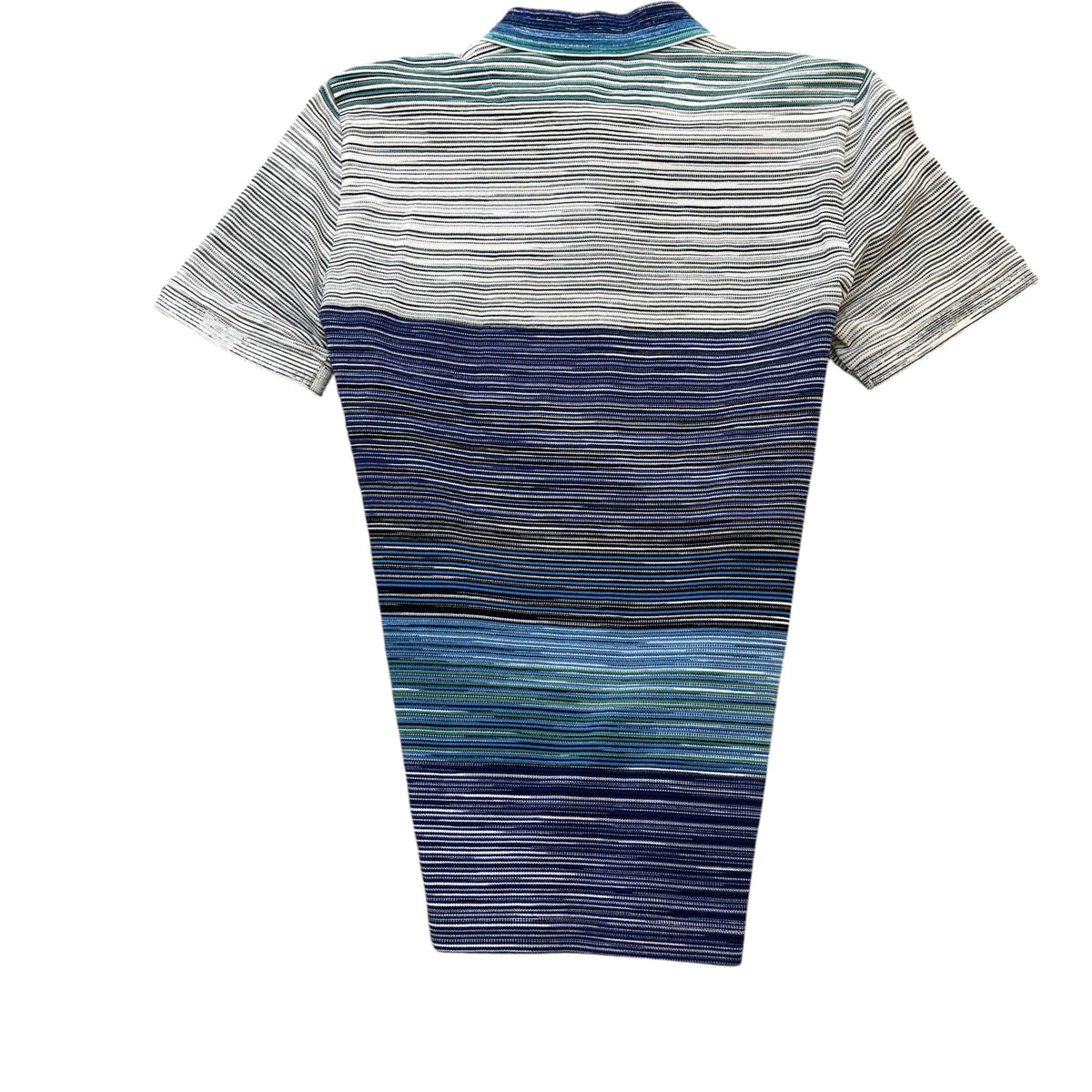 Men's Space Dyed Polo Shirt Blue Size M - Photo 2