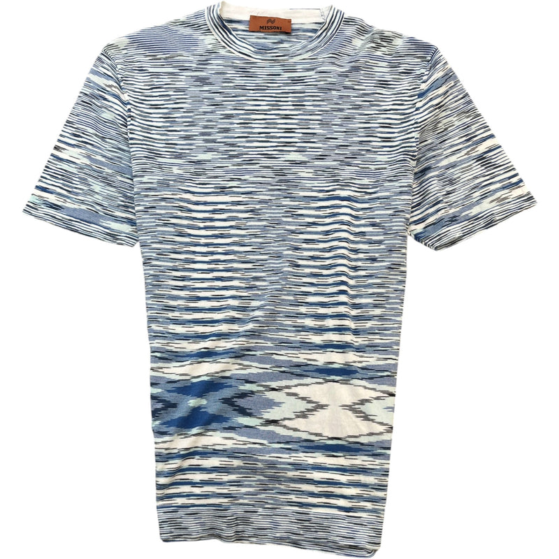 Men's Space-Dyed T-Shirt Blue Size S