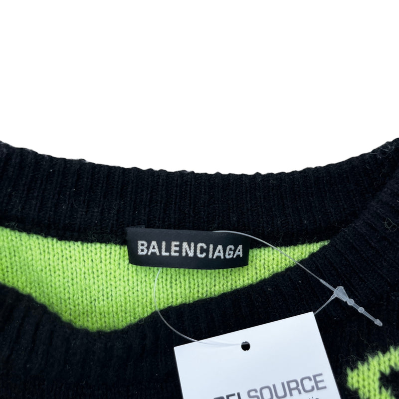 Men's Monogram Logo Jumper Black Size L