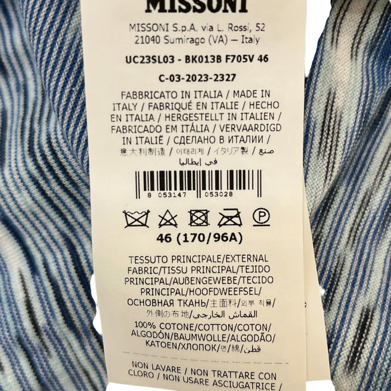Men's Space-Dyed T-Shirt Blue Size S