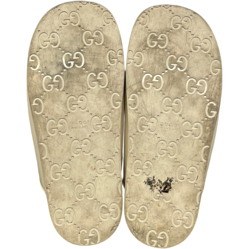 Women's Crystal Double G Sandals White Size UK 5.5 / EU 38.5