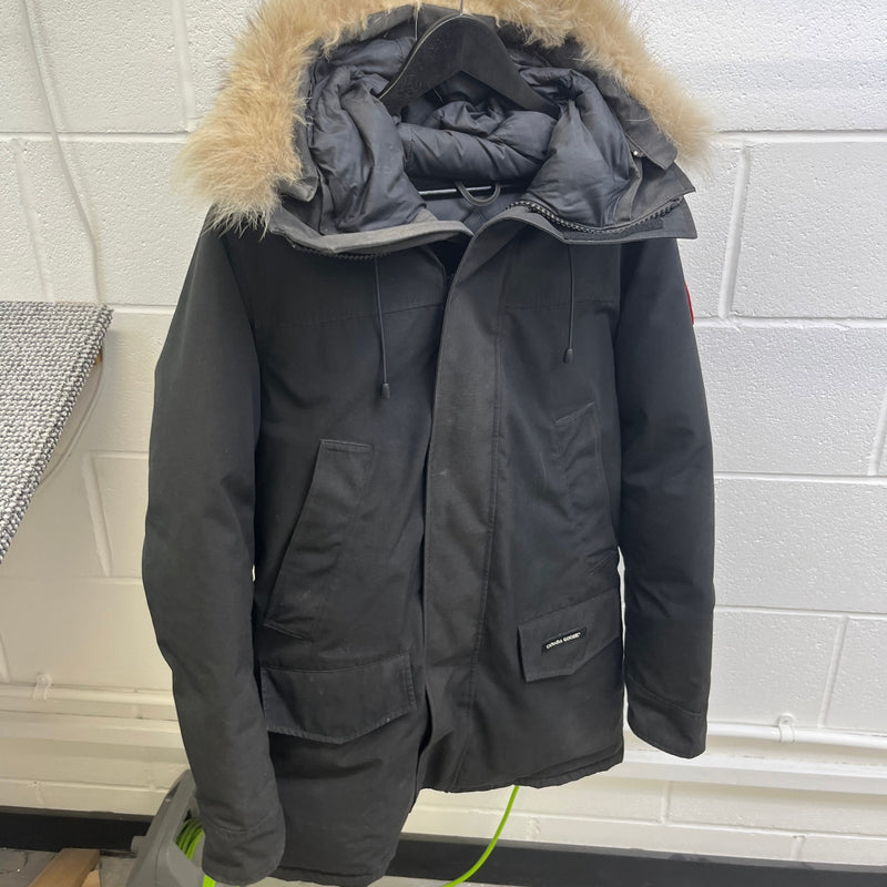 Men's Langford Parka Down Jacket Black Size M