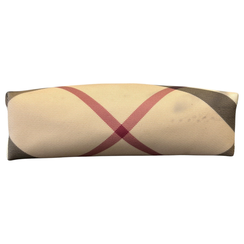 Women's Checkered Toiletry Bag Beige