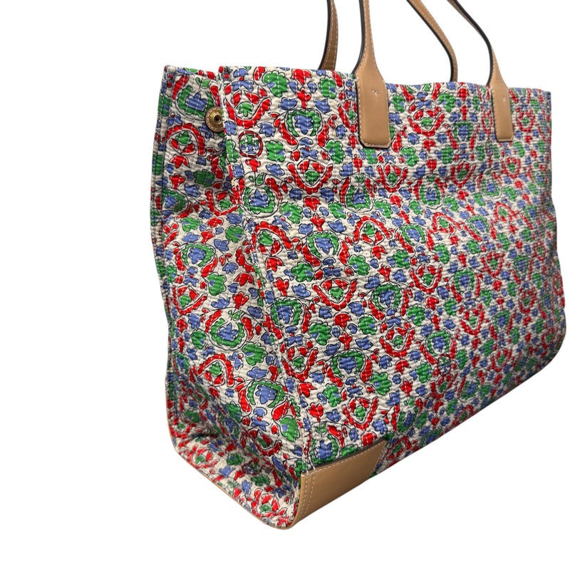 Women's Ella Floral Quilted Tote Bag Multi-Coloured