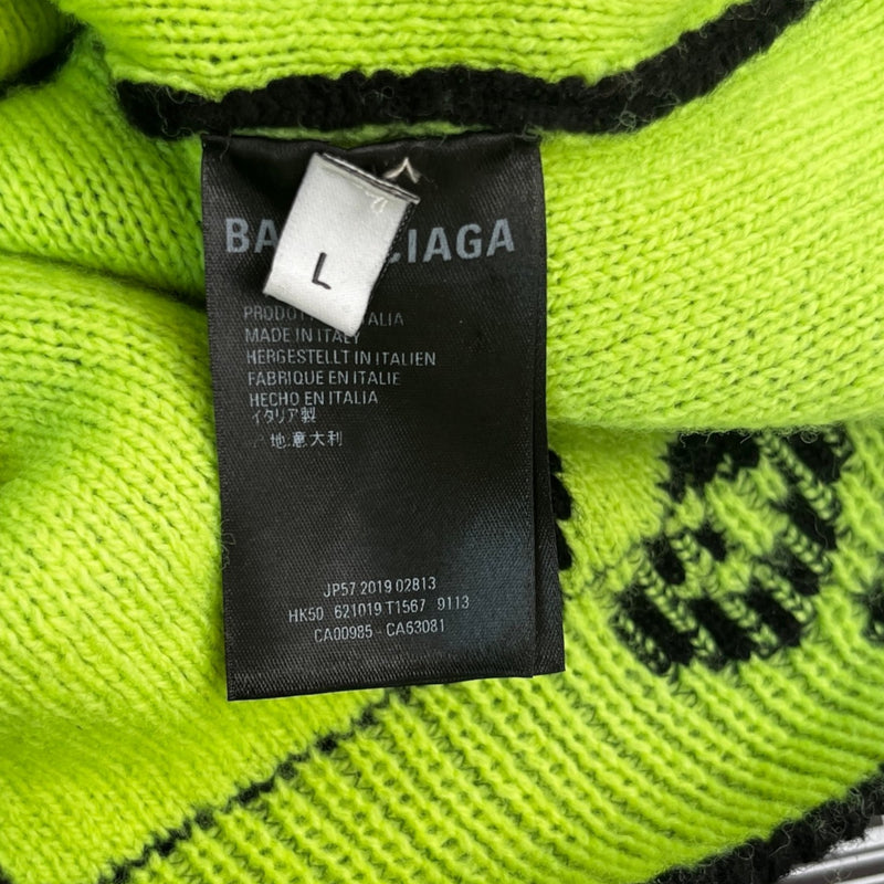 Men's Monogram Logo Jumper Black Size L