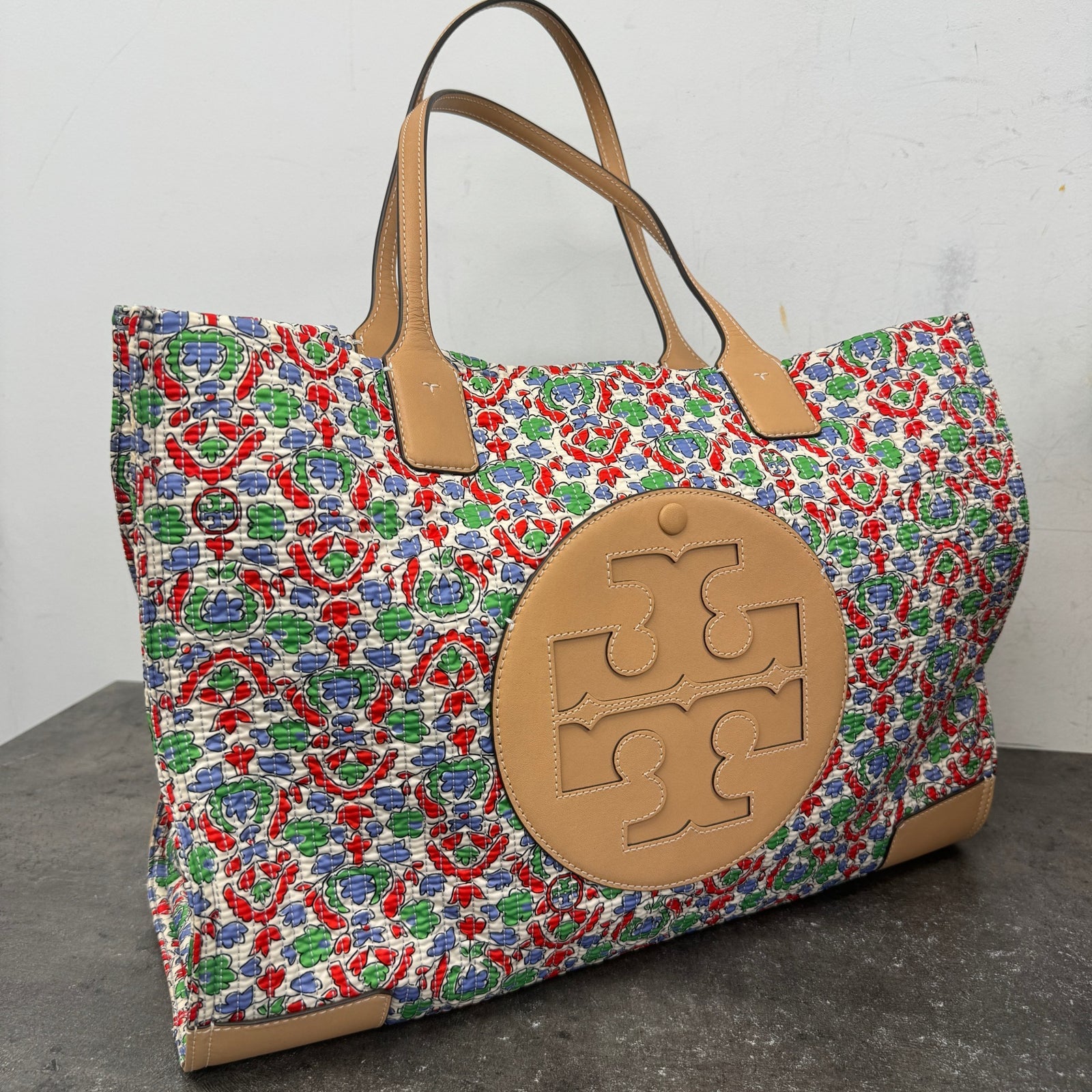 Women's Ella Floral Quilted Tote Bag Multi-Coloured - Photo 9