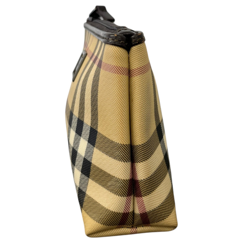 Women's Checkered Toiletry Bag Beige