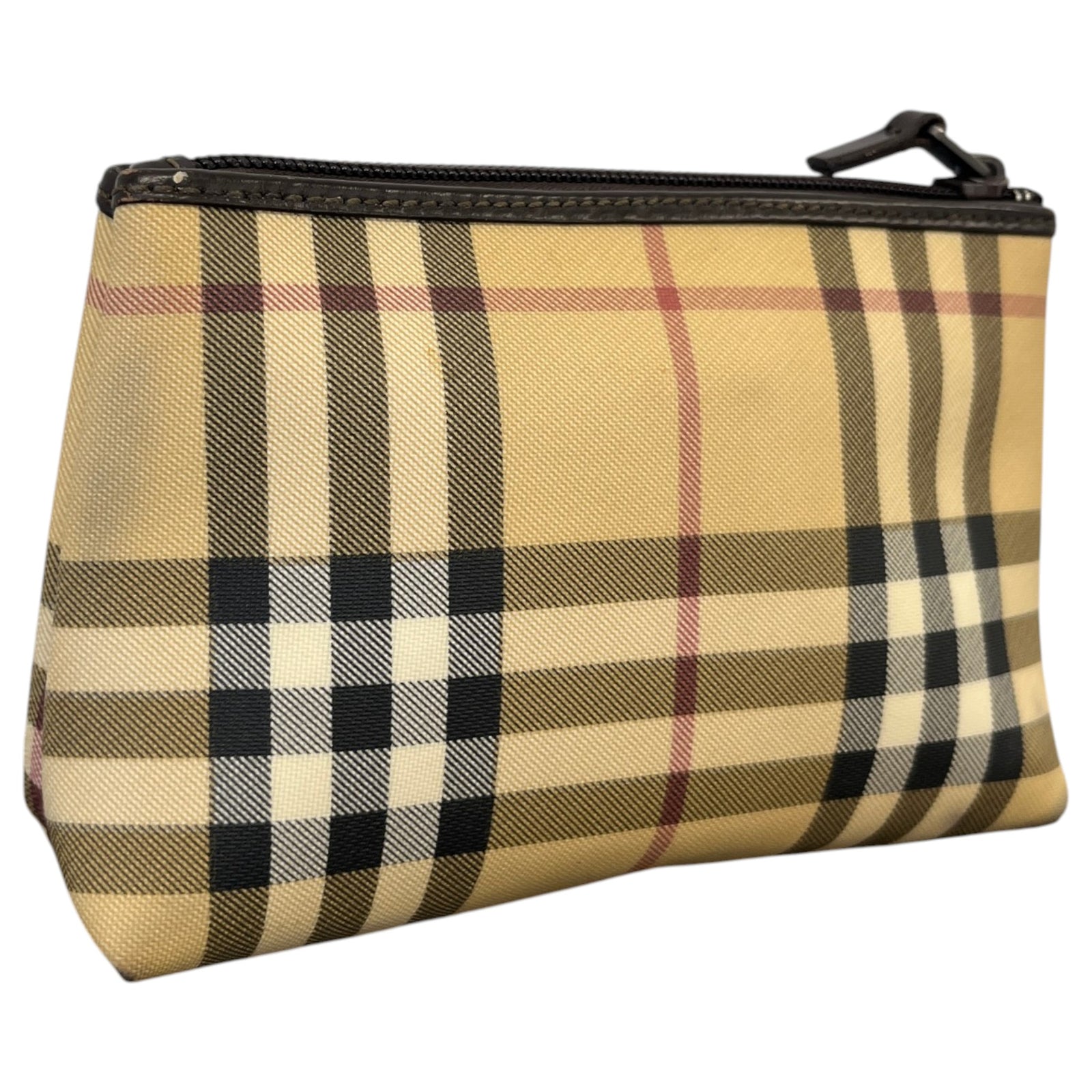 Women's Checkered Toiletry Bag Beige - Photo 7