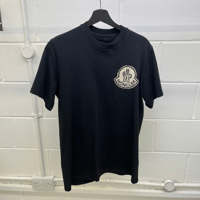 Men's Pixel Logo T-Shirt Black Size XS