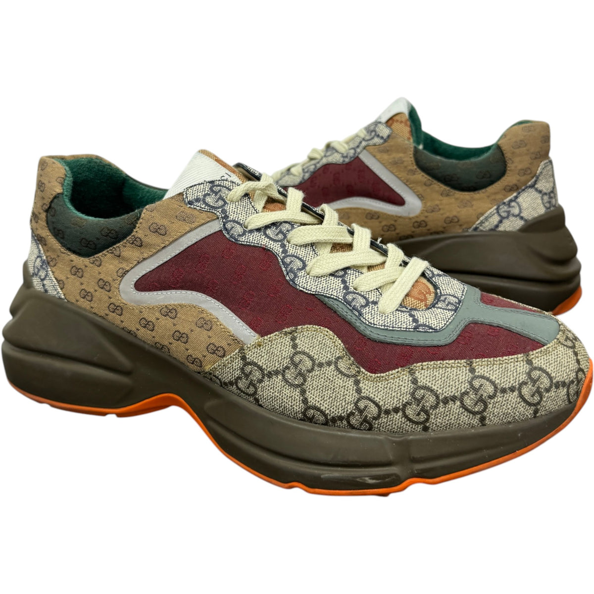 Men's Rhyton Low Trainers Brown Size UK 8.5 / EU 42.5 - Photo 3