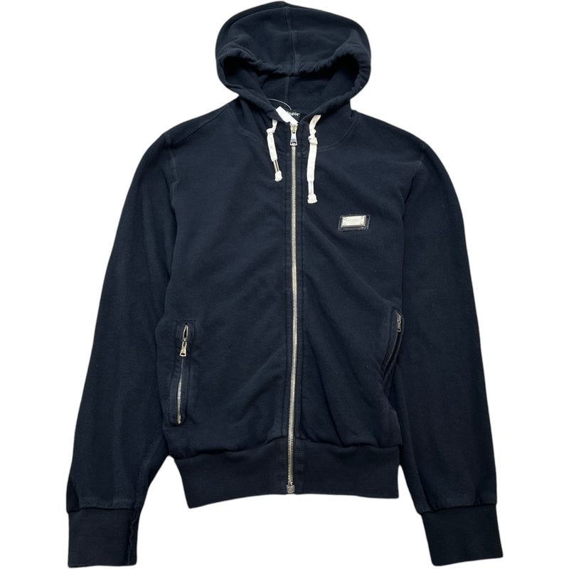 Men's Plaque Logo Hoodie Navy Size IT 46 / UK S