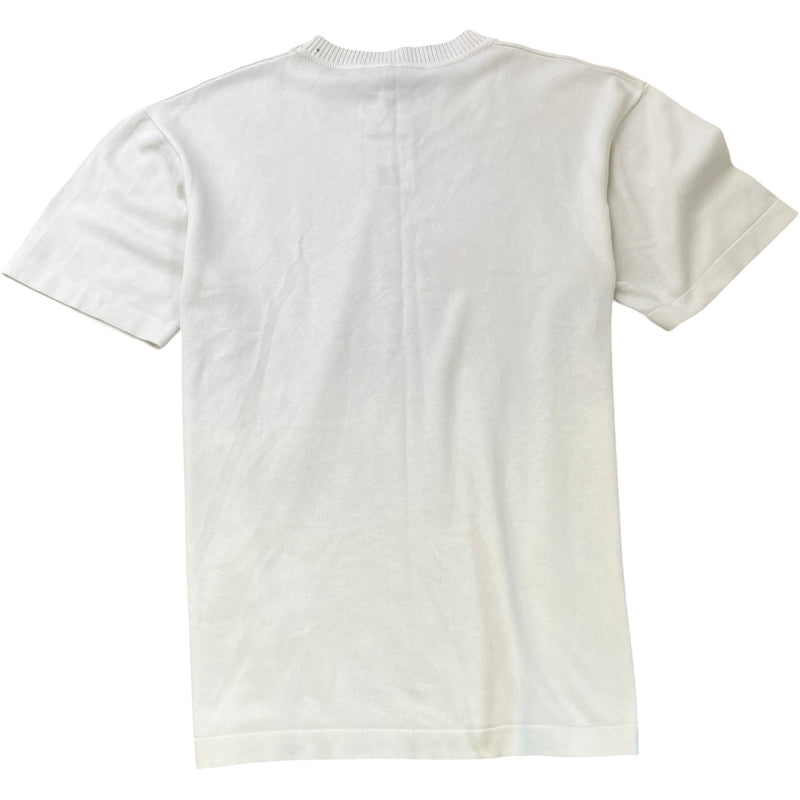 Men's Embroidered Logo T-Shirt White Size L