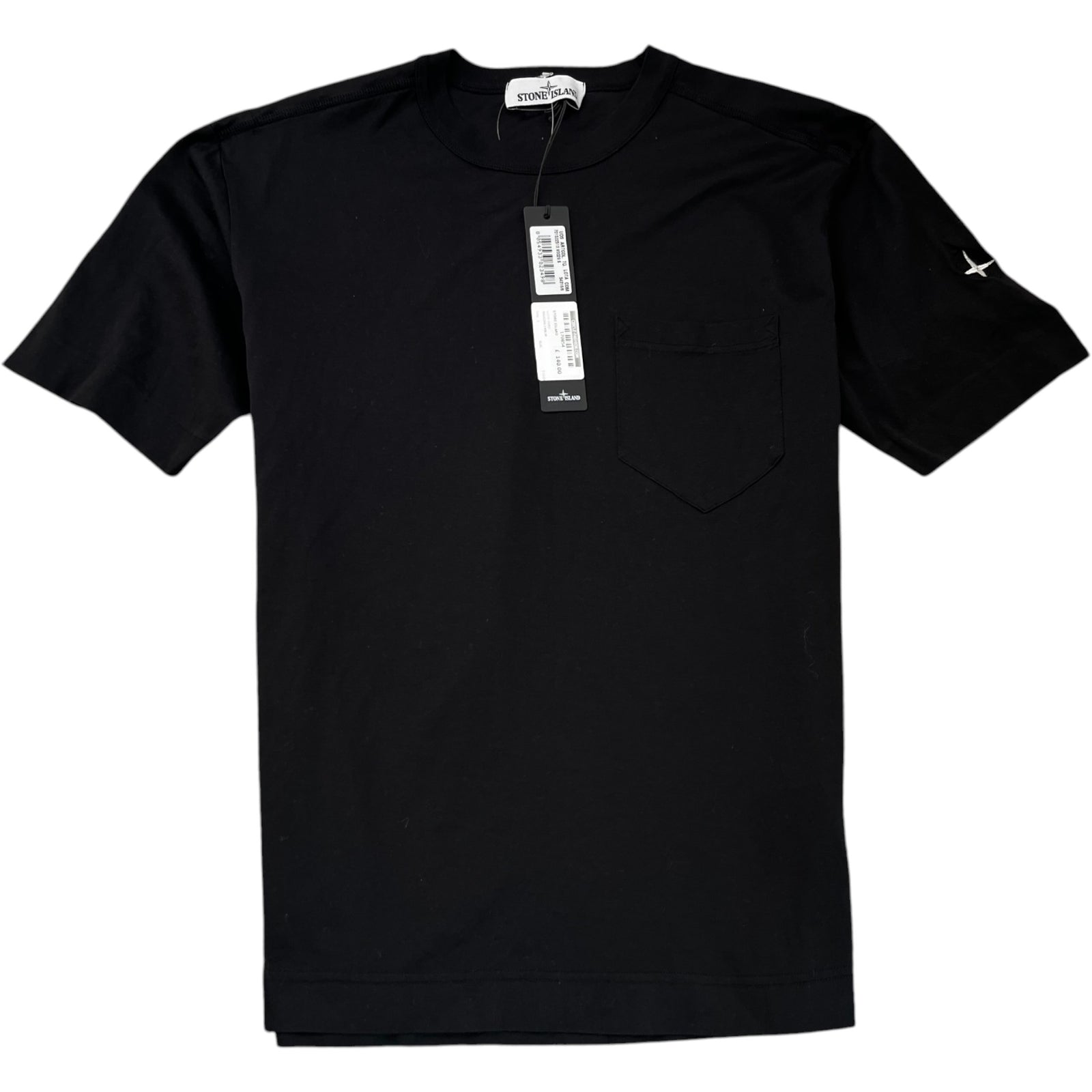 Men's Compass Logo Patch T-Shirt Black Size S - Photo 1
