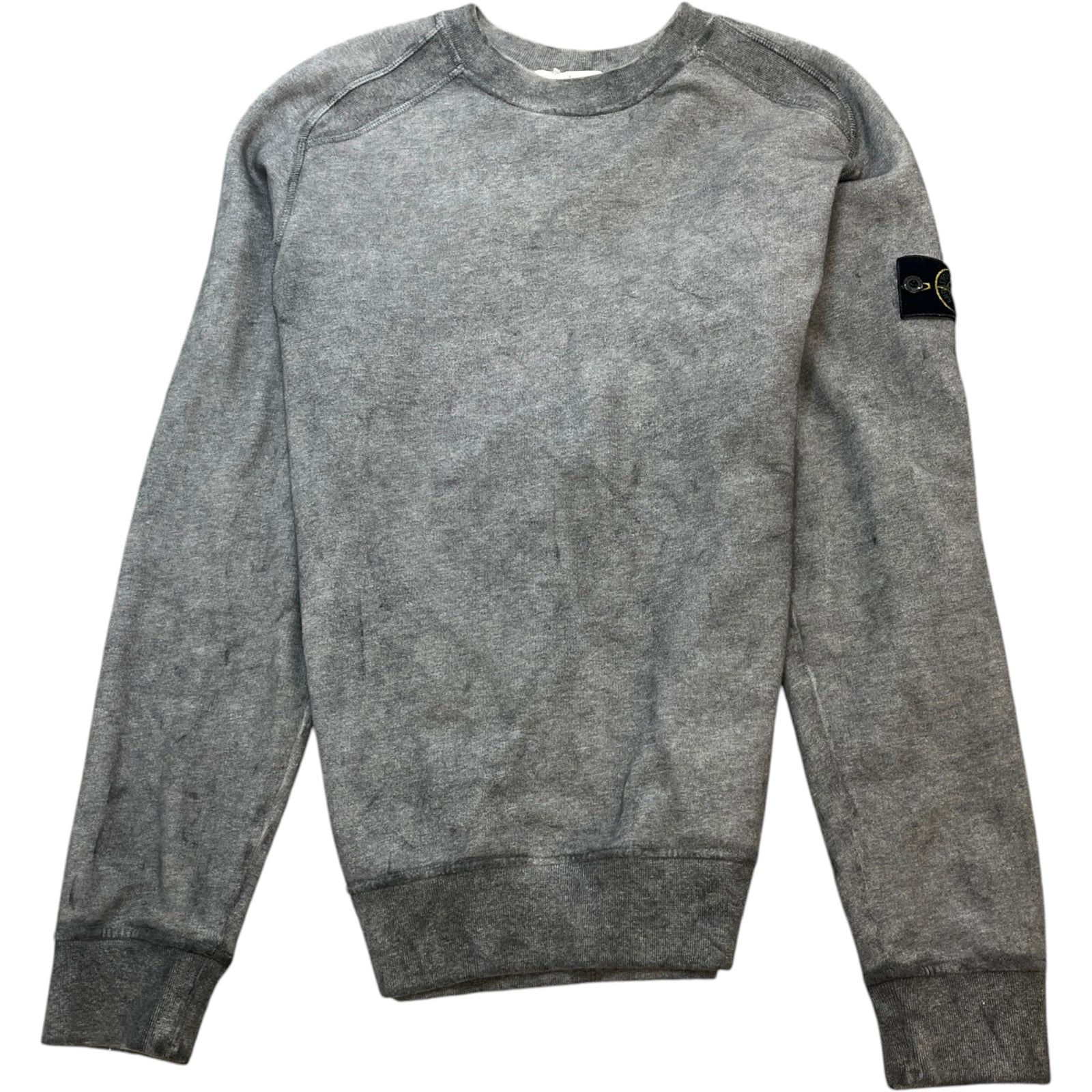 Men's Applique Logo Set Sweatshirt Grey Size M - Photo 2