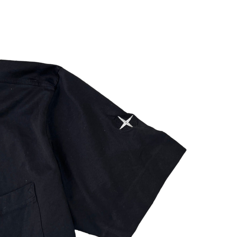Men's Compass Logo Patch T-Shirt Black Size S