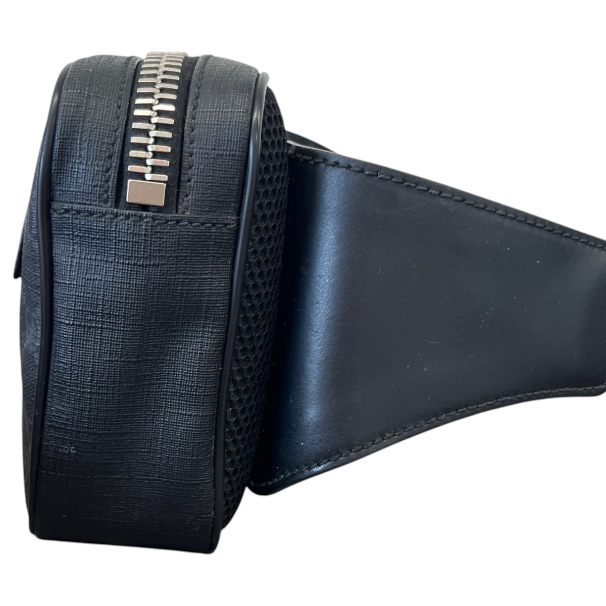 Men's GG Supreme Belt Bag Charcoal - Photo 7