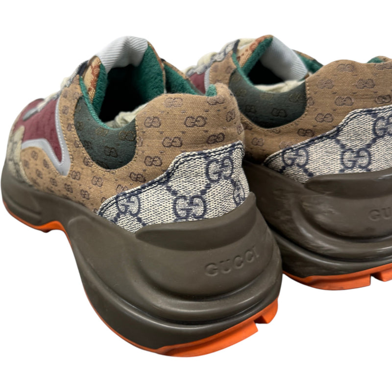 Men's Rhyton Low Trainers Brown Size UK 8.5 / EU 42.5