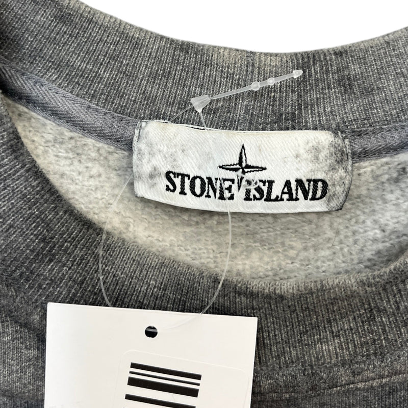 Men's Applique Logo Set Sweatshirt Grey Size M