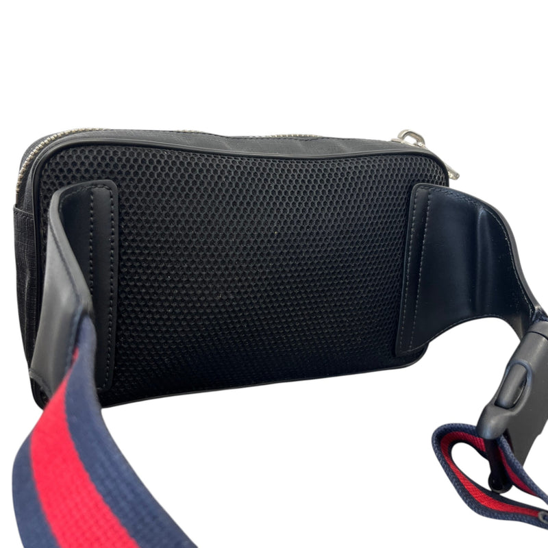 Men's GG Supreme Belt Bag Charcoal