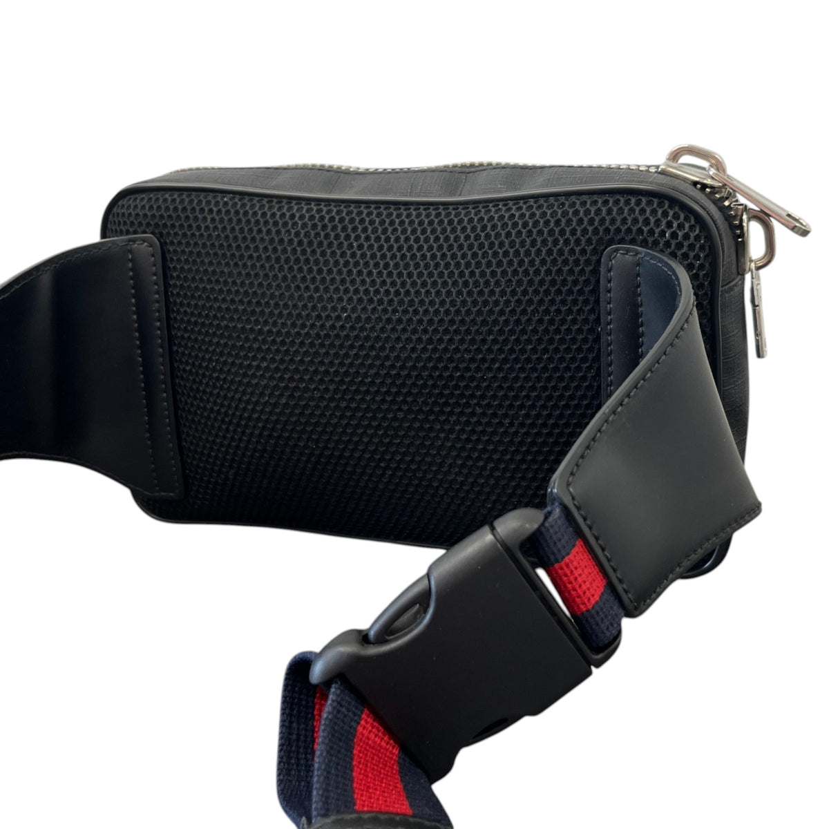 Men's GG Supreme Belt Bag Charcoal - Photo 9