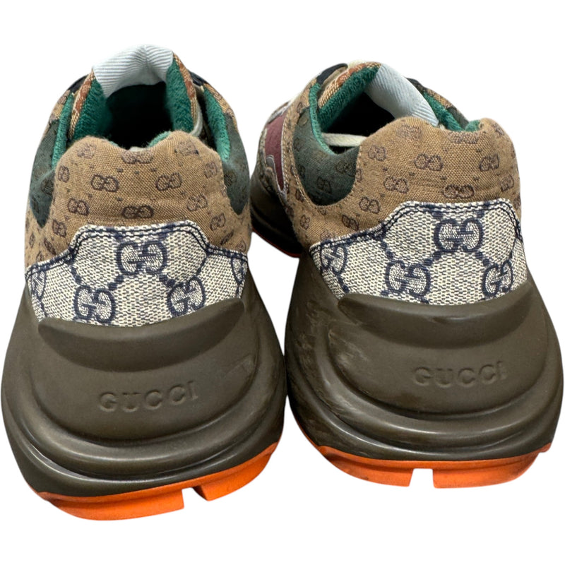 Men's Rhyton Low Trainers Brown Size UK 8.5 / EU 42.5