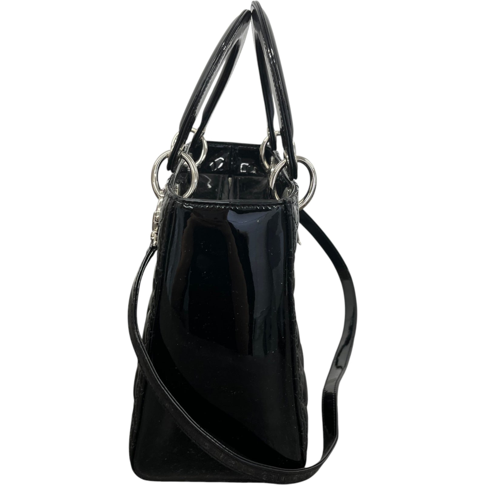 Women's Lady Dior Handbag Black - Photo 7
