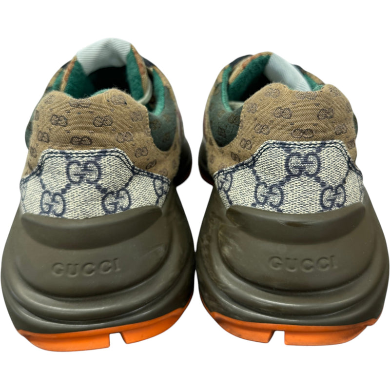 Men's Rhyton Low Trainers Brown Size UK 8.5 / EU 42.5