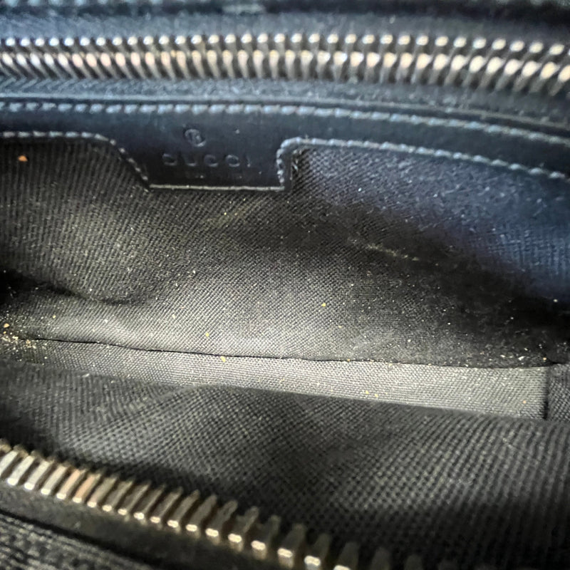 Men's GG Supreme Belt Bag Charcoal